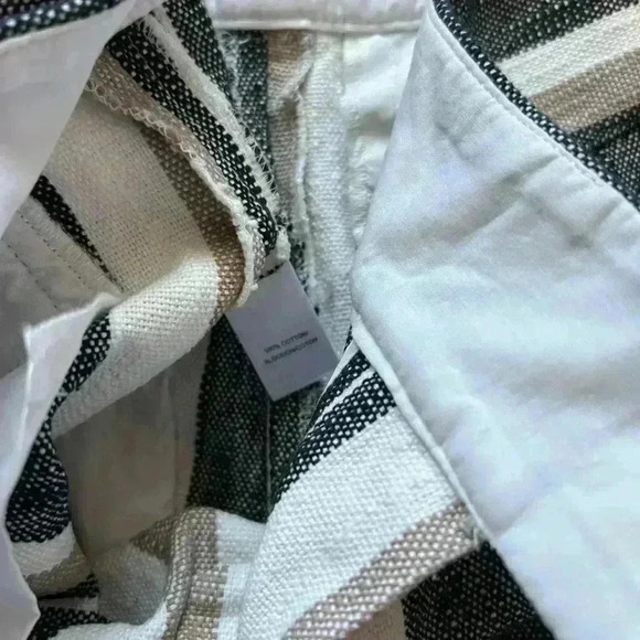 Ann Taylor Loft 100% Cotton Women’s Size 0 Shorts With Stripes and Zipper - Picture 5 of 7